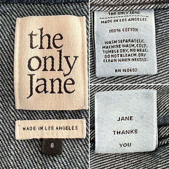 The Only Jane Boiler Suit Blue Jump Two Denim Long Sleeve High Neck Jumpsuit 8 - Picture 5 of 15